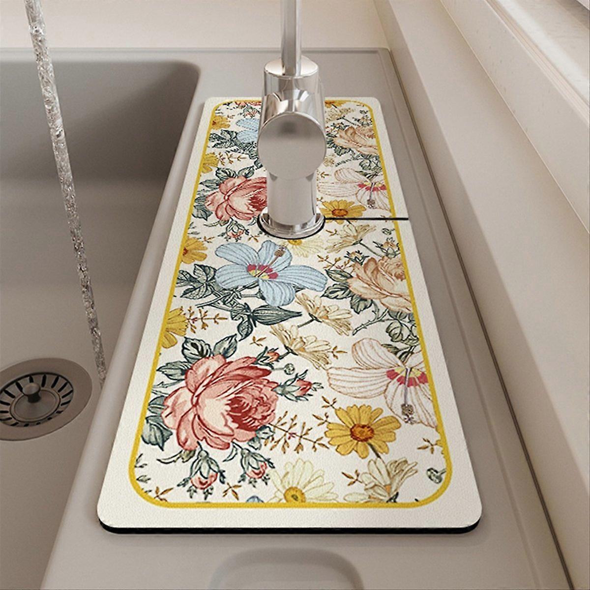 3PCS Fantasy Style Faucet Draining Mat