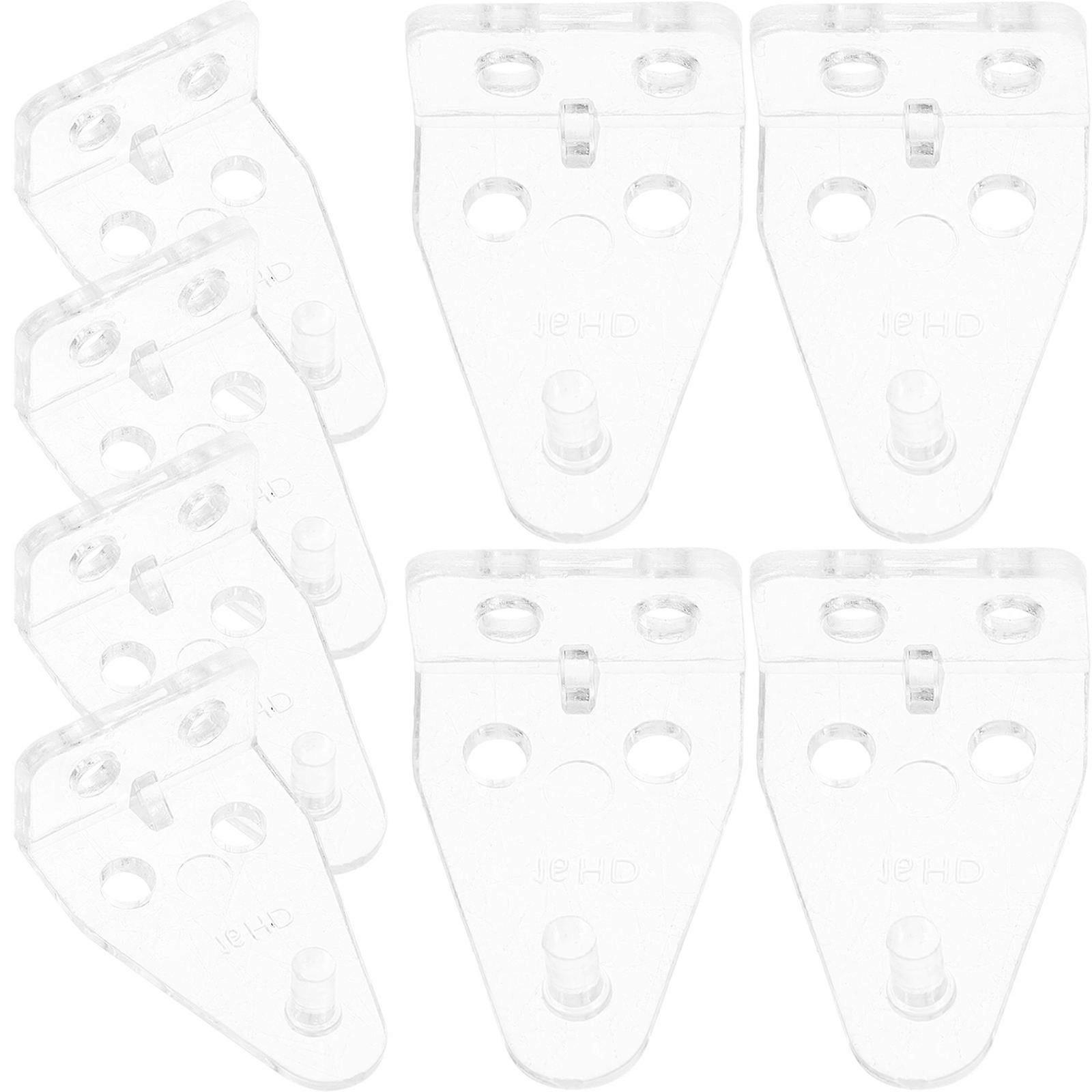 12pcs Blind Bottom Rail Holder Hold Down Bracket Clear Blinds Brackets for Horizontal Blinds