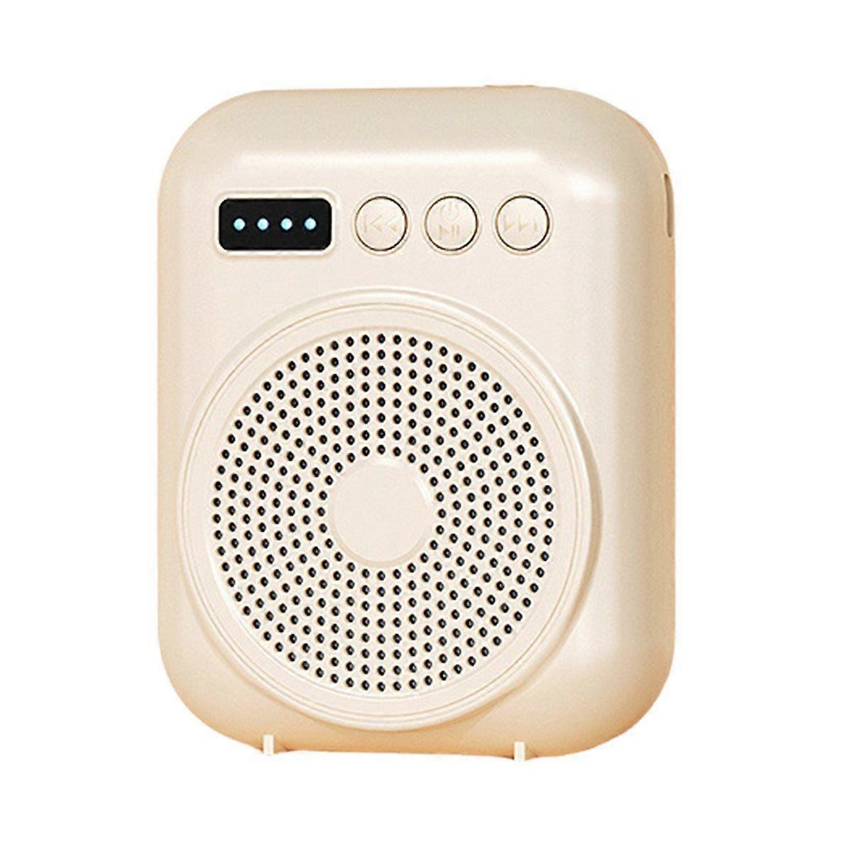 Portable Voice Amplifier Mini Audio Speaker with Microphone Rechargeable Loudspeaker for Teachers S