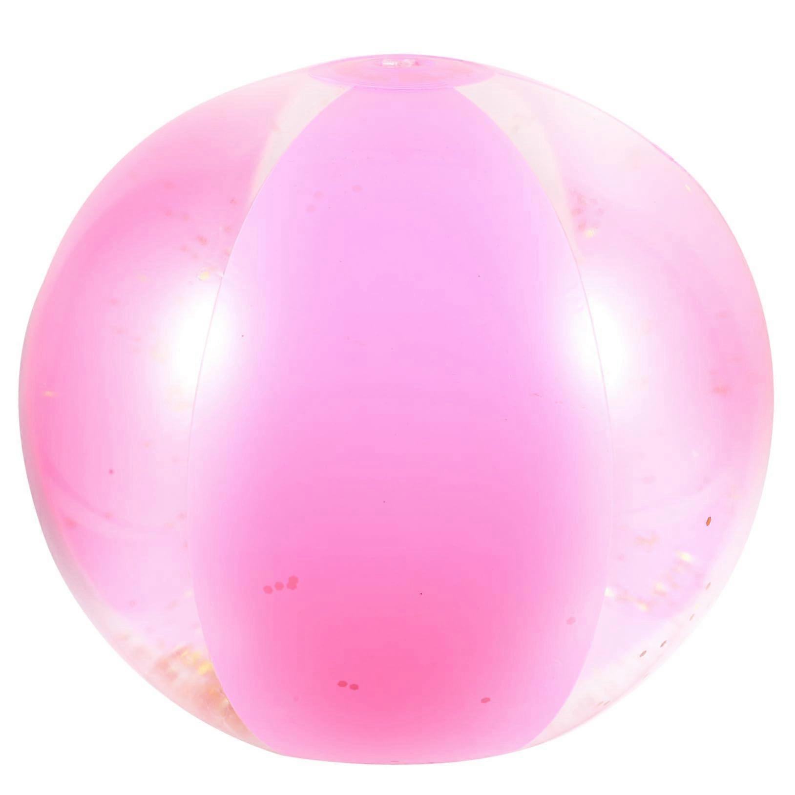 Large Glitter Inflatable Beach Ball with EyeCatching Design for Pool Parties and Beach – Pink