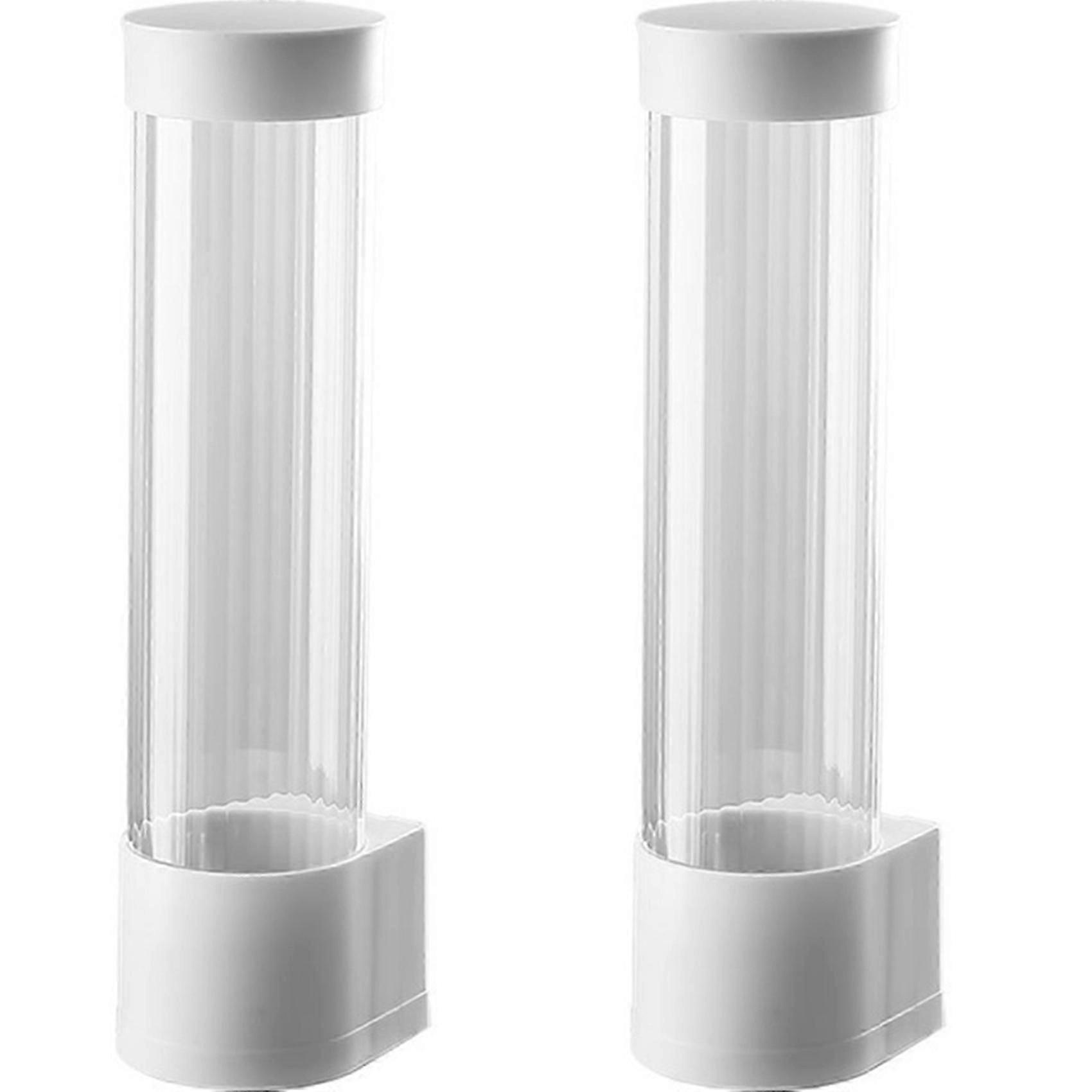 2PCS Wall Mounted Paper Cup Holder Automatic Dispenser for Disposable Cups