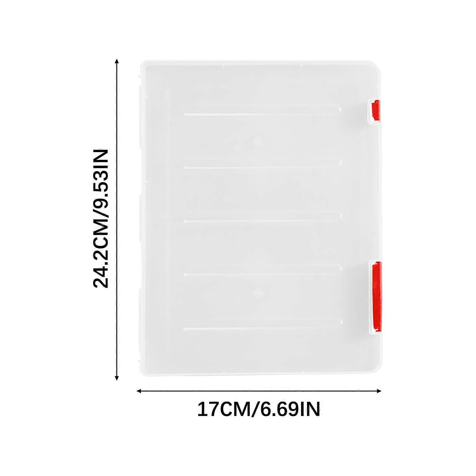 Zmeidao File Box Transparent Storage Box Clear Plastic Document Paper Filling Case File Box Storage Boxes Documents Magazines Holder