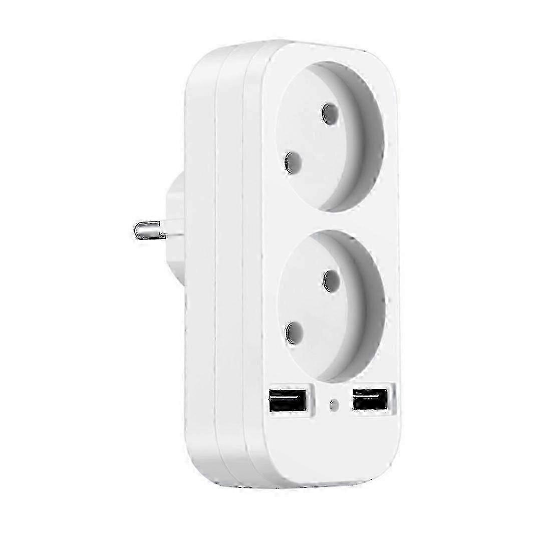 Universal Mini Camera Wall Socket Power Strip with EU Plug,Compact Design for Travel and Home Use,Easy Installation  0621 Edition 1129
