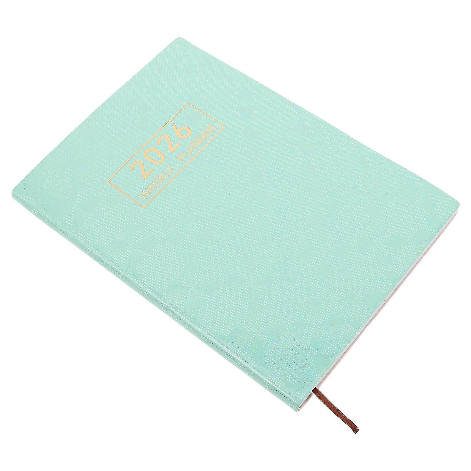 2026 English Planner Notebook for Writing Use A5 PU Cover Calendar Organizer