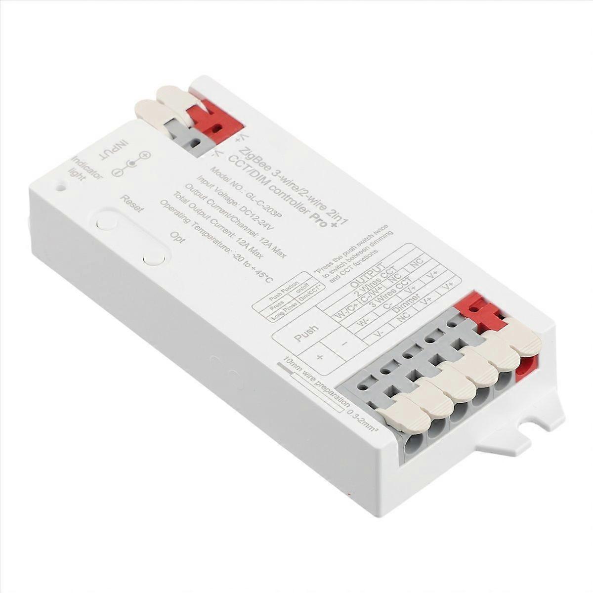  ZigBee 3.0 Pro+ 2In1 CCT Dimmer LED Strip Controller DC12-24V
