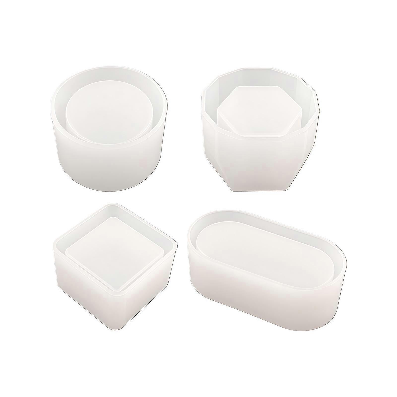 Easy to Use Silicone Craft Mould Set for Creating Candle Decoration and Soap Items Multicolor