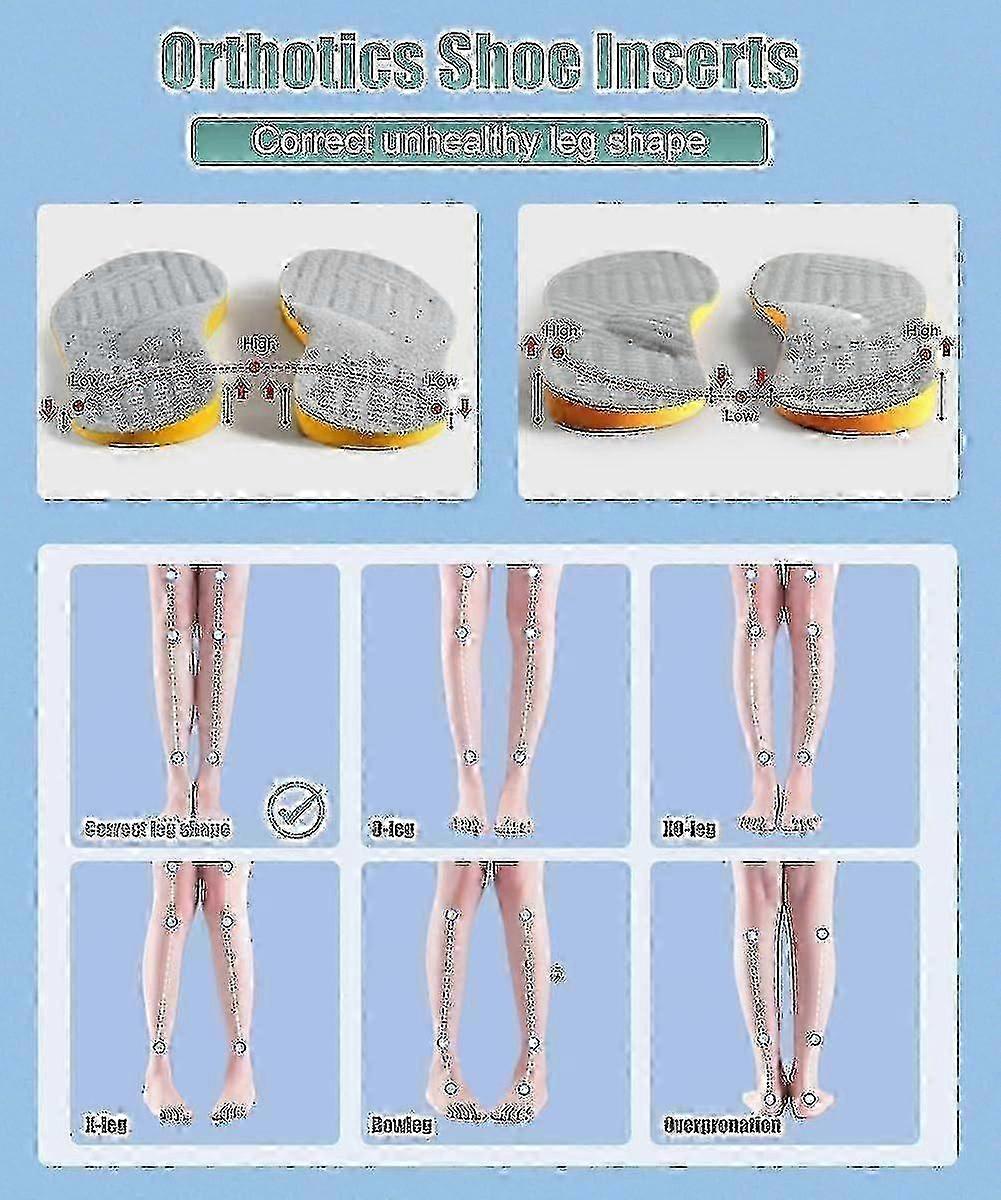 Corrective Orthotic Inserts for Over Supination, Foot Alignment Insoles