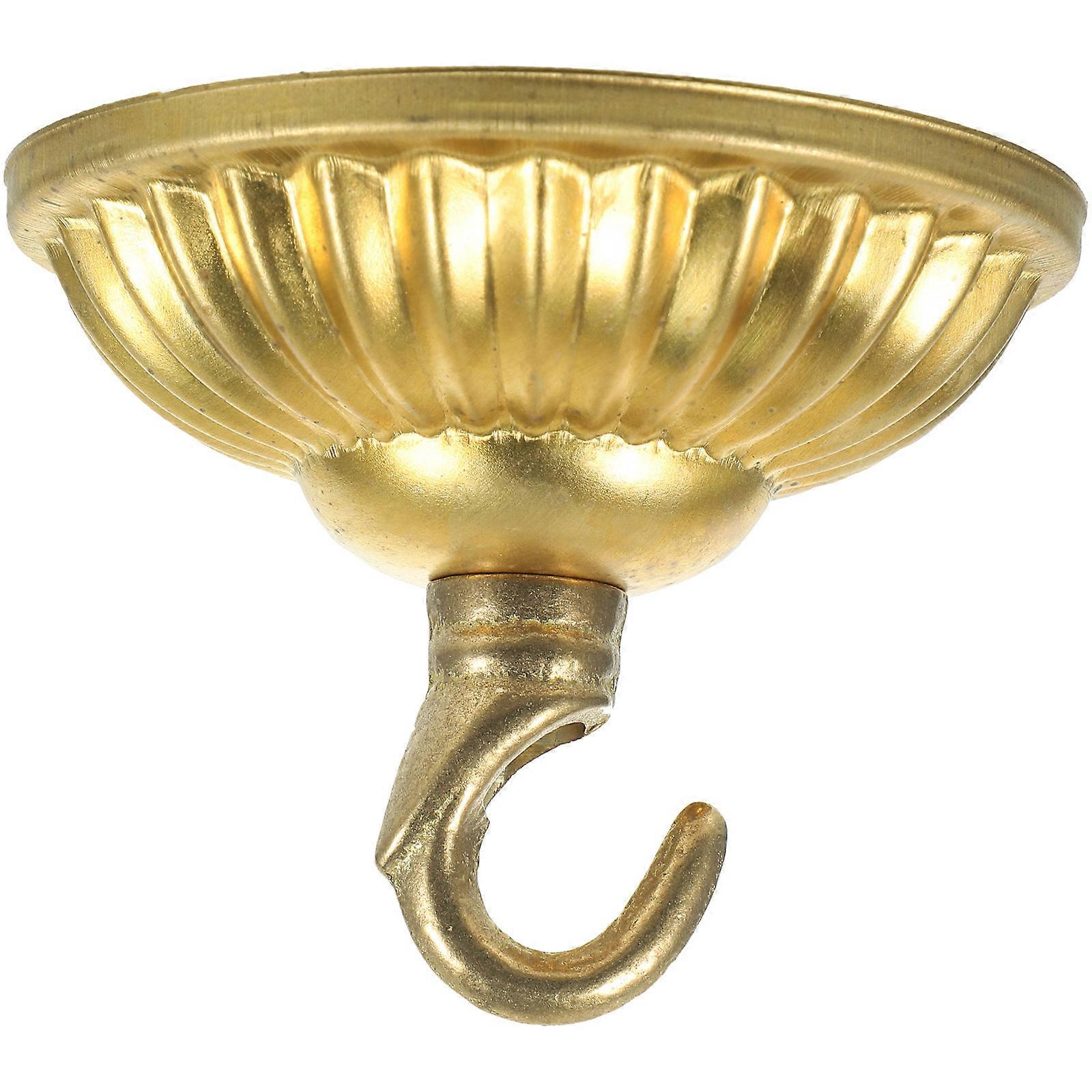 Golden Light Fixture Mounting Bracket for Hanging Use 2Pcs Copper