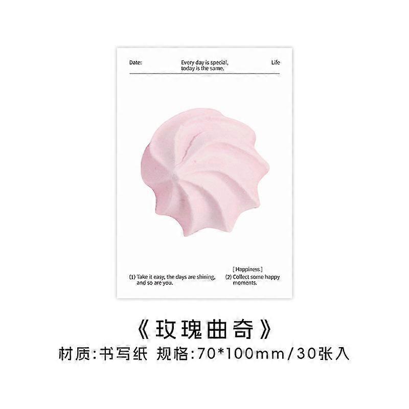 30sheets Today's Sweet sticky notes  Notes Fruit cake shaped student message notes