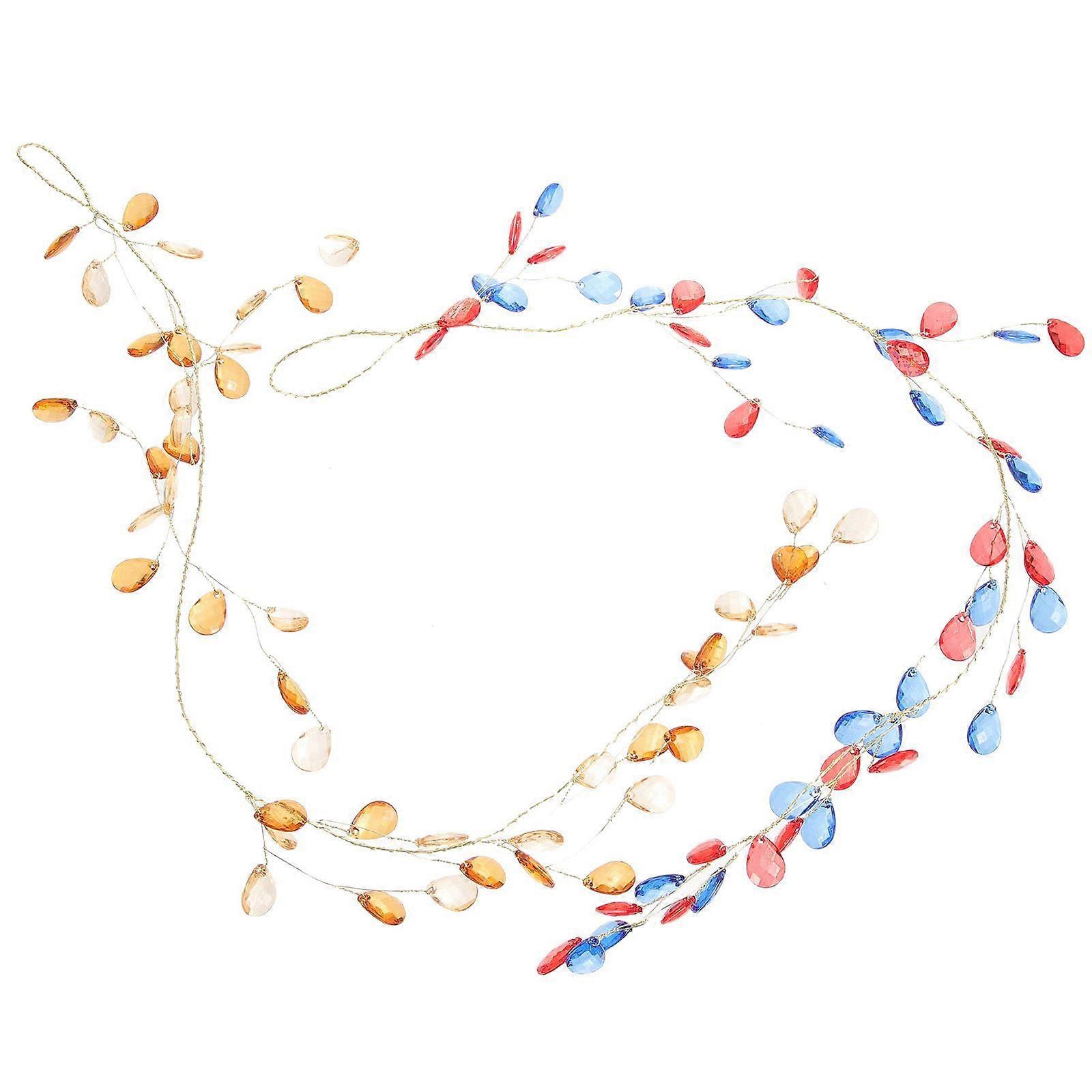 Hanging Door Beads for Decoration 6Pcs Acrylic Beaded Assorted