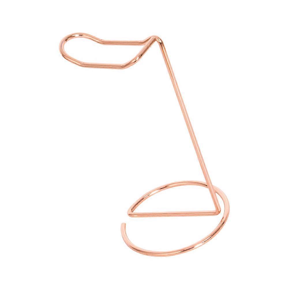 Practical Headset Stand Desktop Headphone Stand for Office Use 3Pcs Rose Golden