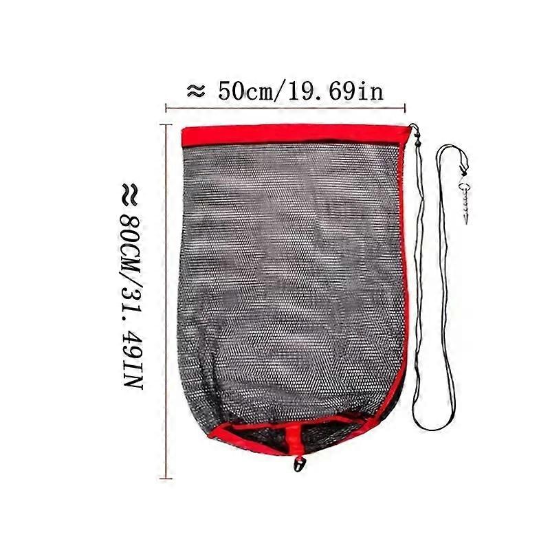 Folding Net Bag Thickened Live Fishing Net With A Bag Opening Suitable For Fishing Nets/Jellyfish/Prawns/Fusion/Fin Traps