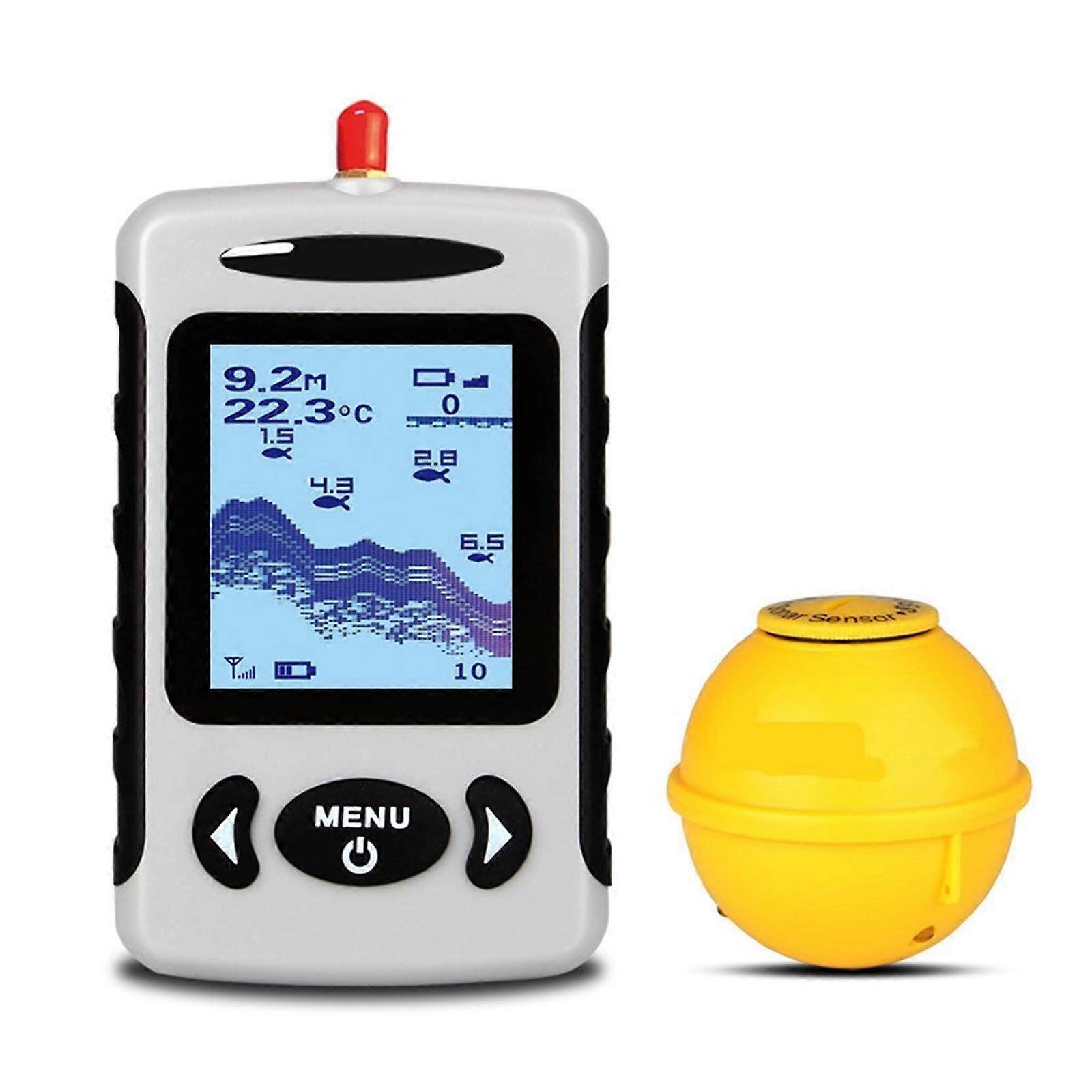 Wireless Portable Fish Finder 45M/135FT Sonar Depth Sounder Alarm For River And Lake