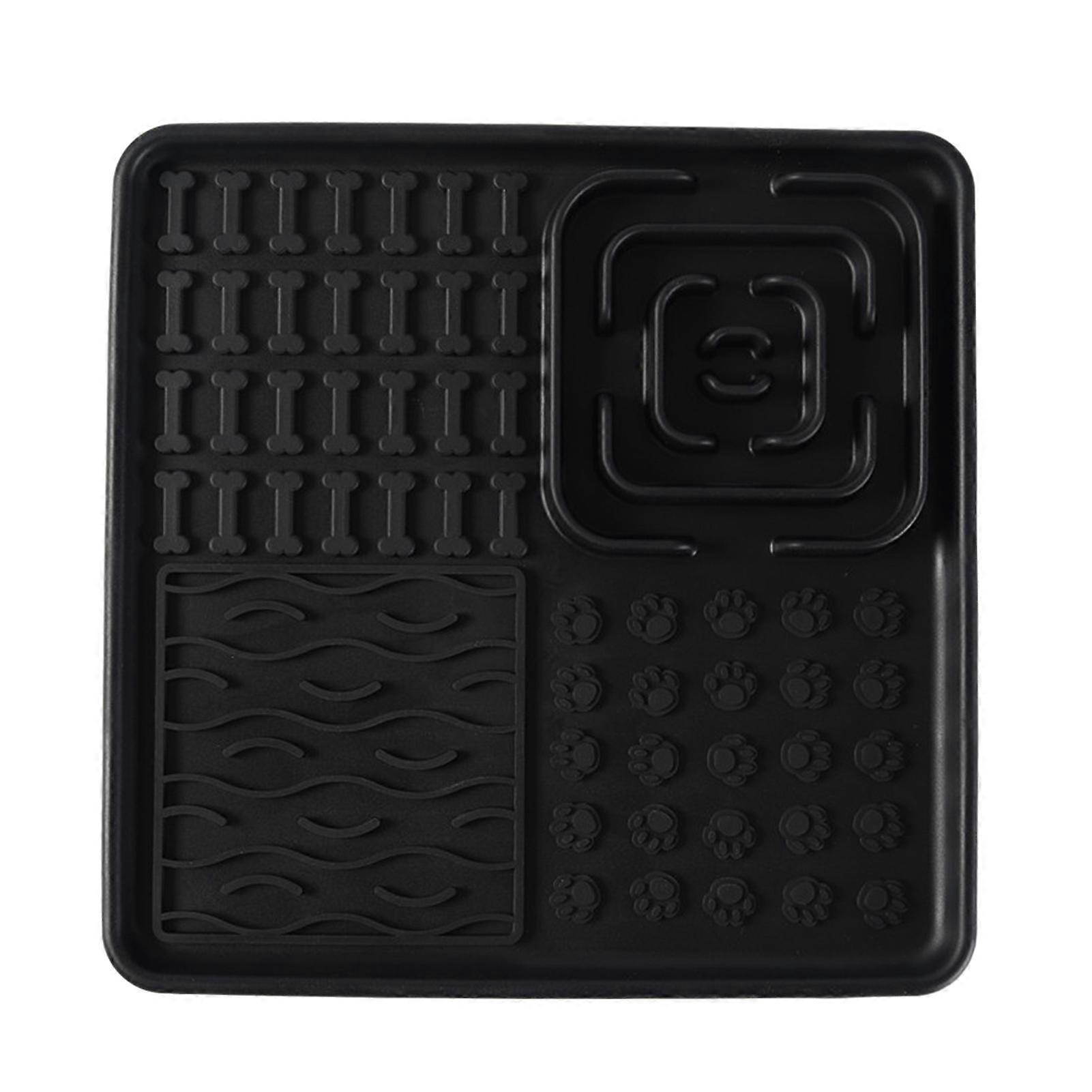 Cat & Dog Lick Mat Slow Feeder with Suction Cups – Non-Slip Enrichment Treat Mat for Mental Stimulation