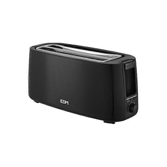 Long Edm Double Slot Toaster Black