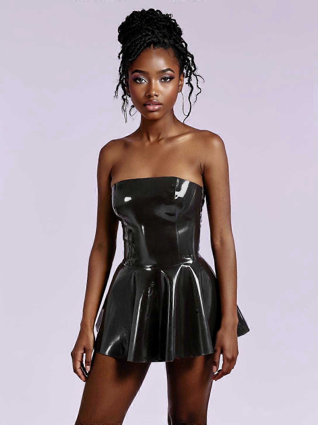 Latex Skater Dress
