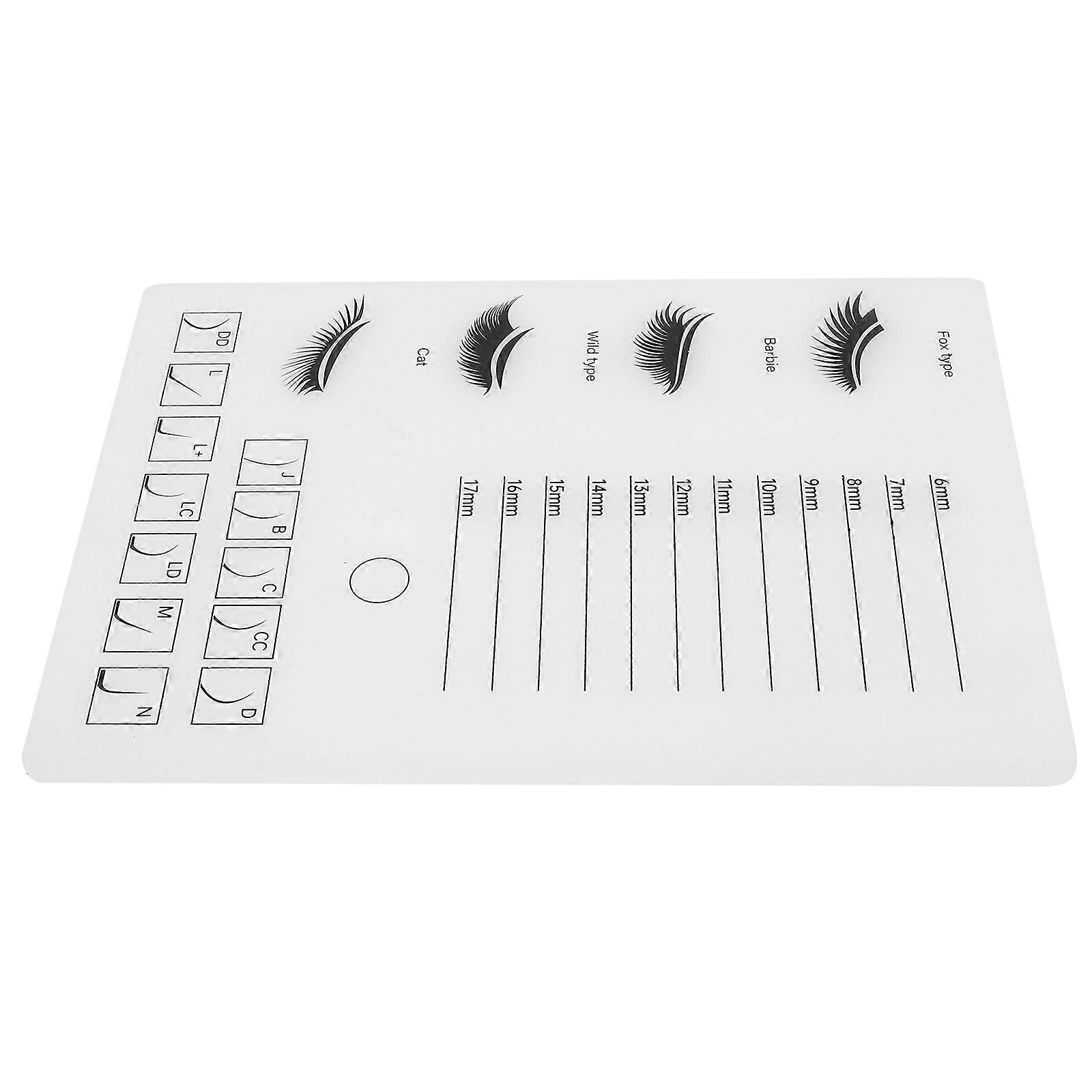 Acrylic Eyelash Grafting Practice Tray for Lash Extension Handling