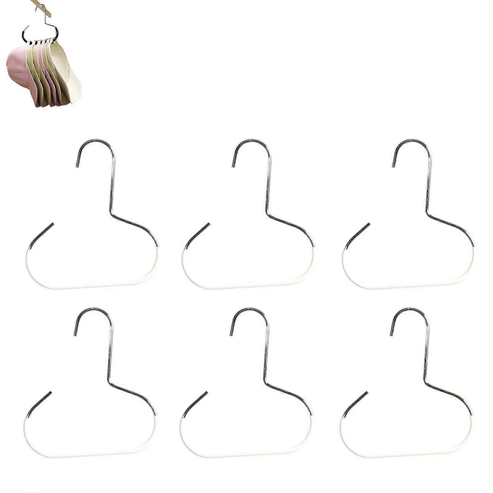Closet Organizer with RustResistant Steel, SpaceSaving Hat and Scarf Hanger, 12 White