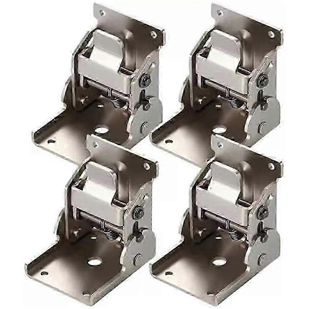 2/4pcs 90 Degrees Self-locking Folding Hinge Anti-corrosion Invisible Connector