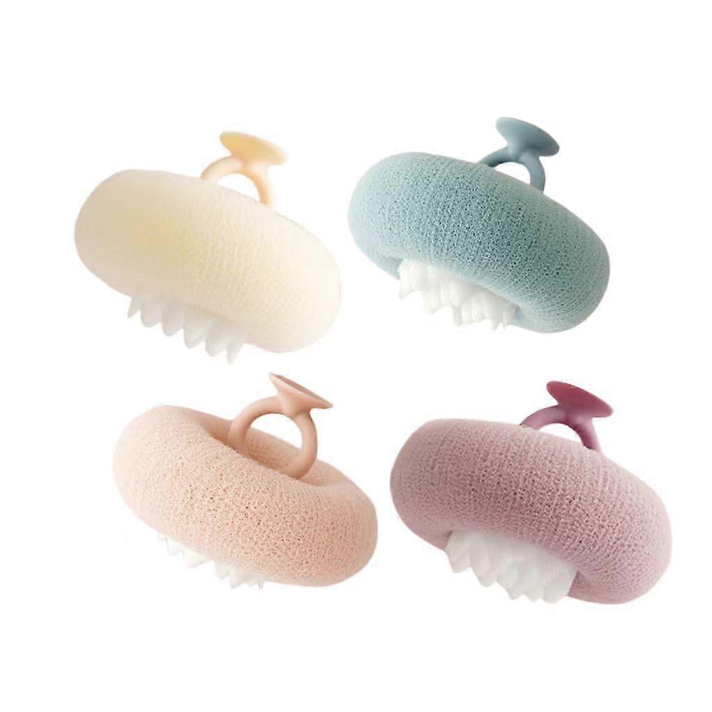 Sunflower Suction Bath Ball with Sponge Massage Particles
