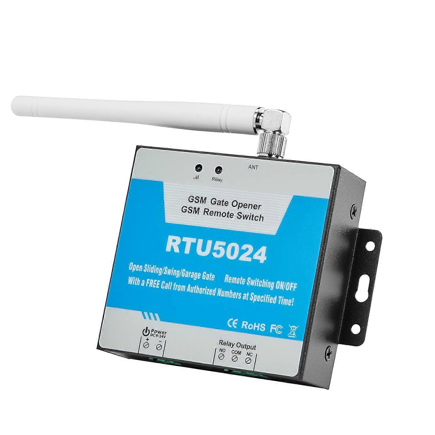 RTU5024 GSM Gate Opener with SMS Control, QuadBand Remote Switch for Auto Door Open/Close