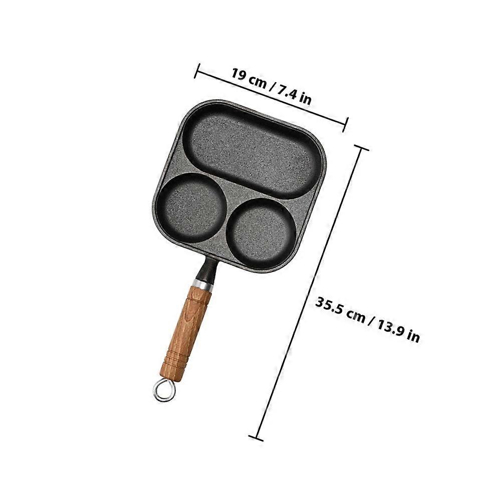 Egg Pan for Cooking Enthusiasts 35.5X19X1.8CM Flat Bottom Design 1Pack