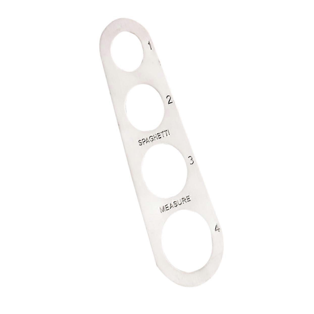 Stainless Steel Pasta Measuring Tool with 4 Hole Spaghetti Portion Control for Accurate Serving