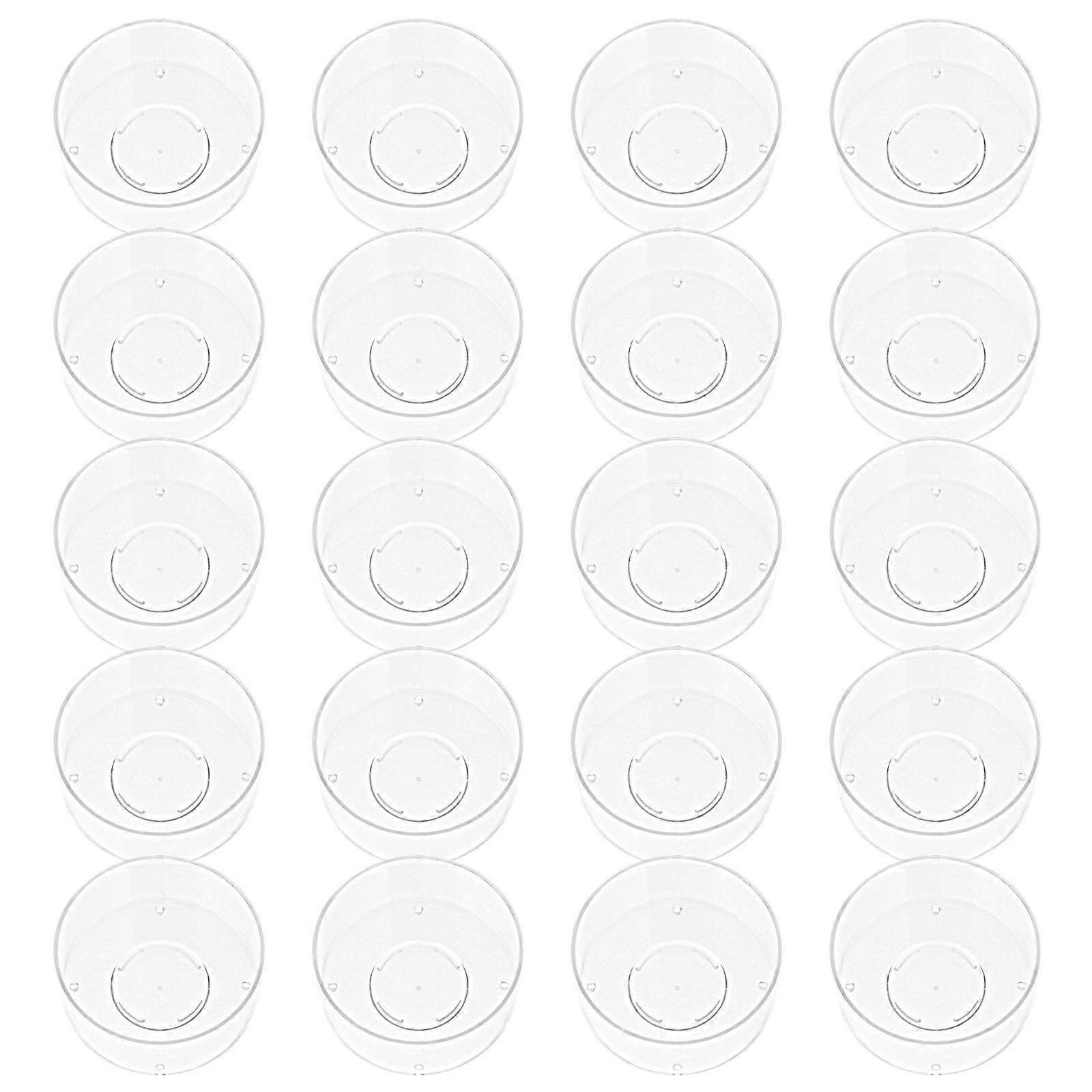 Plastic Candle Container DIY Mold for Storage Use Transparent 20Pcs