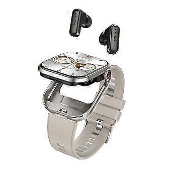 2,02 inch vierkant scherm Bluetooth-oortelefoon IP67 waterdichte smartwatch