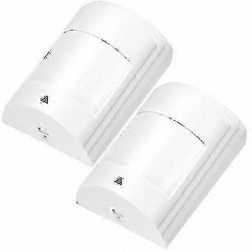 2-Pack Wide Angle PIR Motion Detector for Home Security Systems