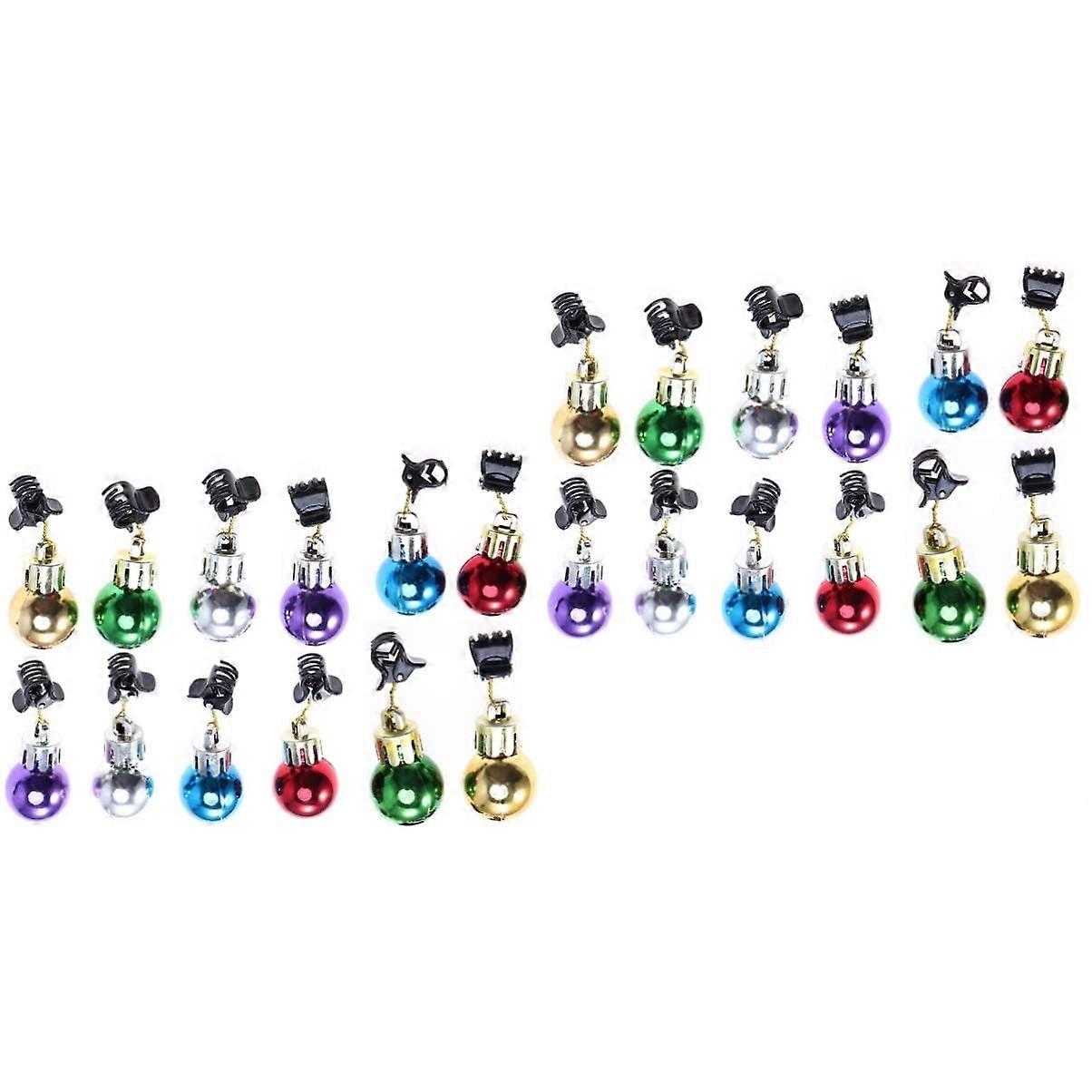 Christmas Clips 24pcs MultiColor Reusable Ornament Holders for Fast Holiday Tree Decorating