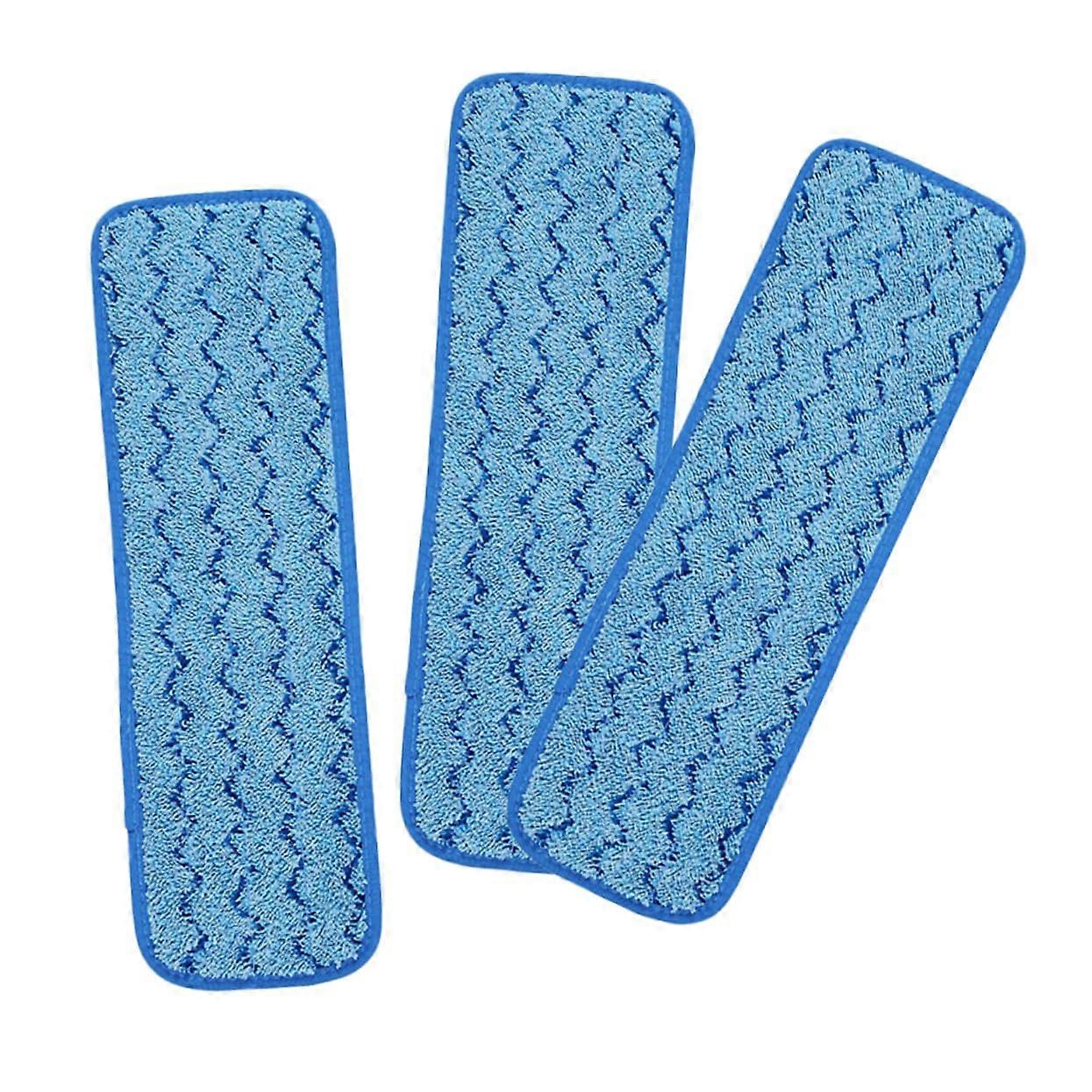 3pcs Reusable Microfiber Mop Pads for MultiSurface Cleaning, Washable Floor Mop Refills