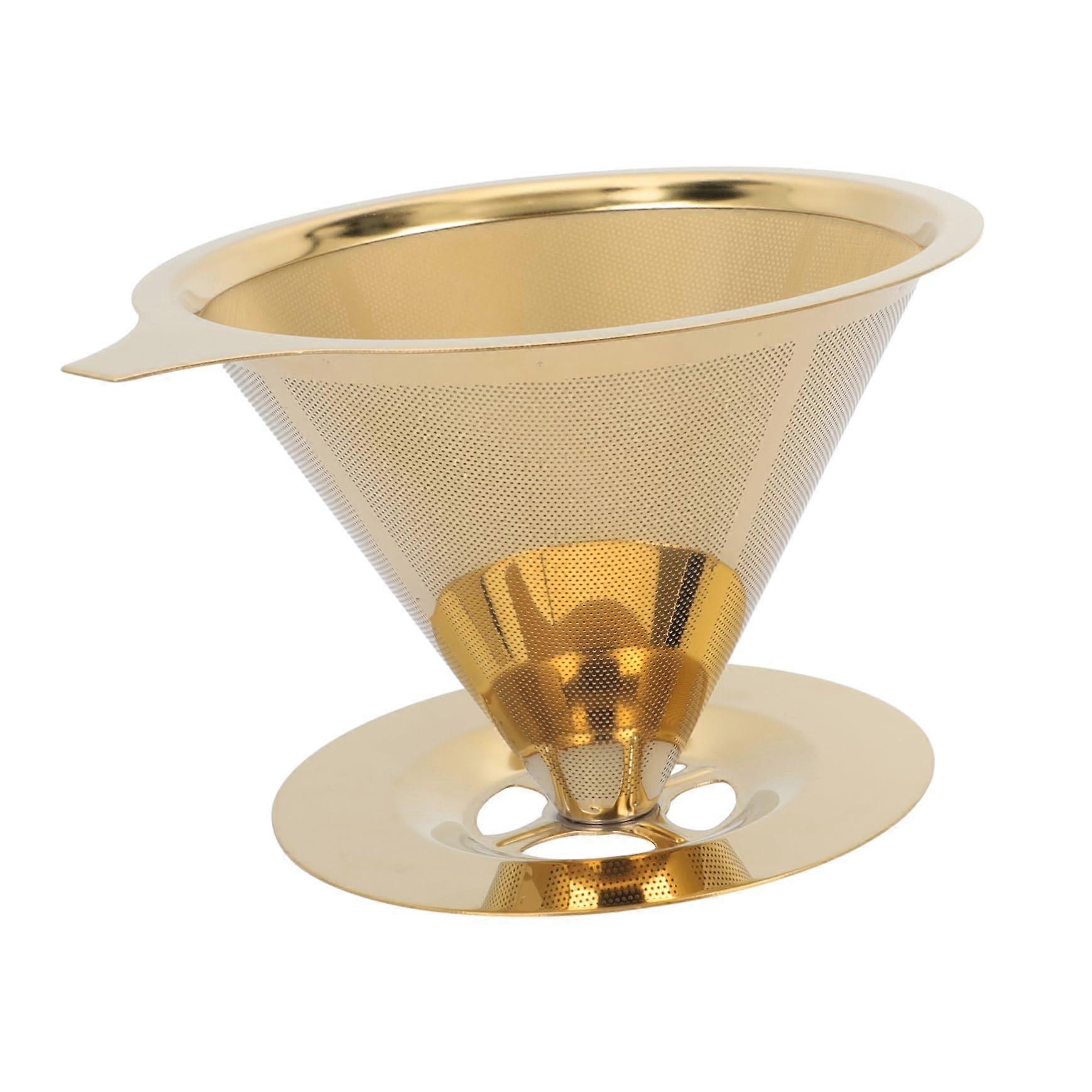 Stainless Steel Coffee Filter Double Mesh Reusable Dripper for Paperless Pour Over Brewing