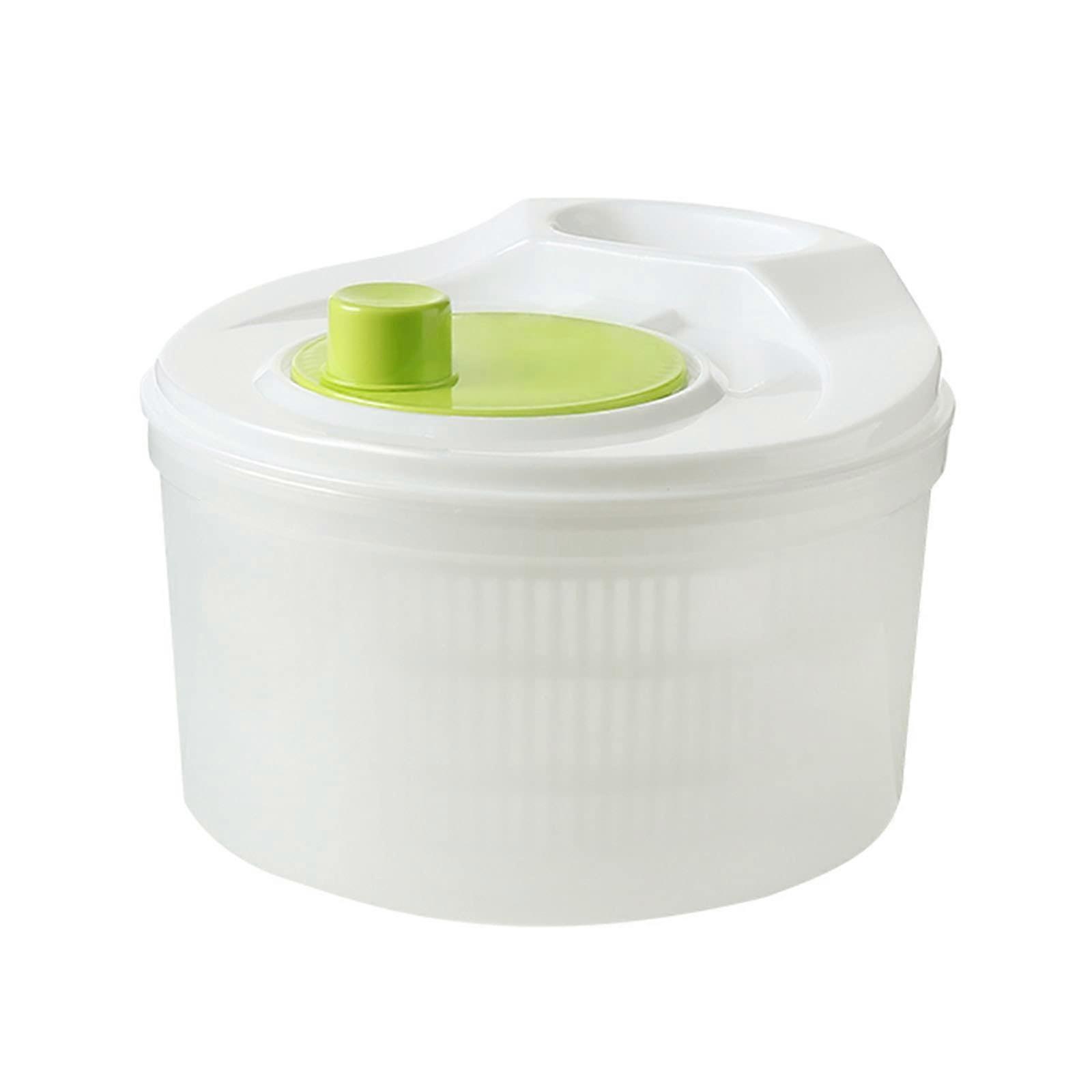 Large Salad Spinner with Colander Basket for Quick Lettuce Washing and Fruit Vegetable Drying