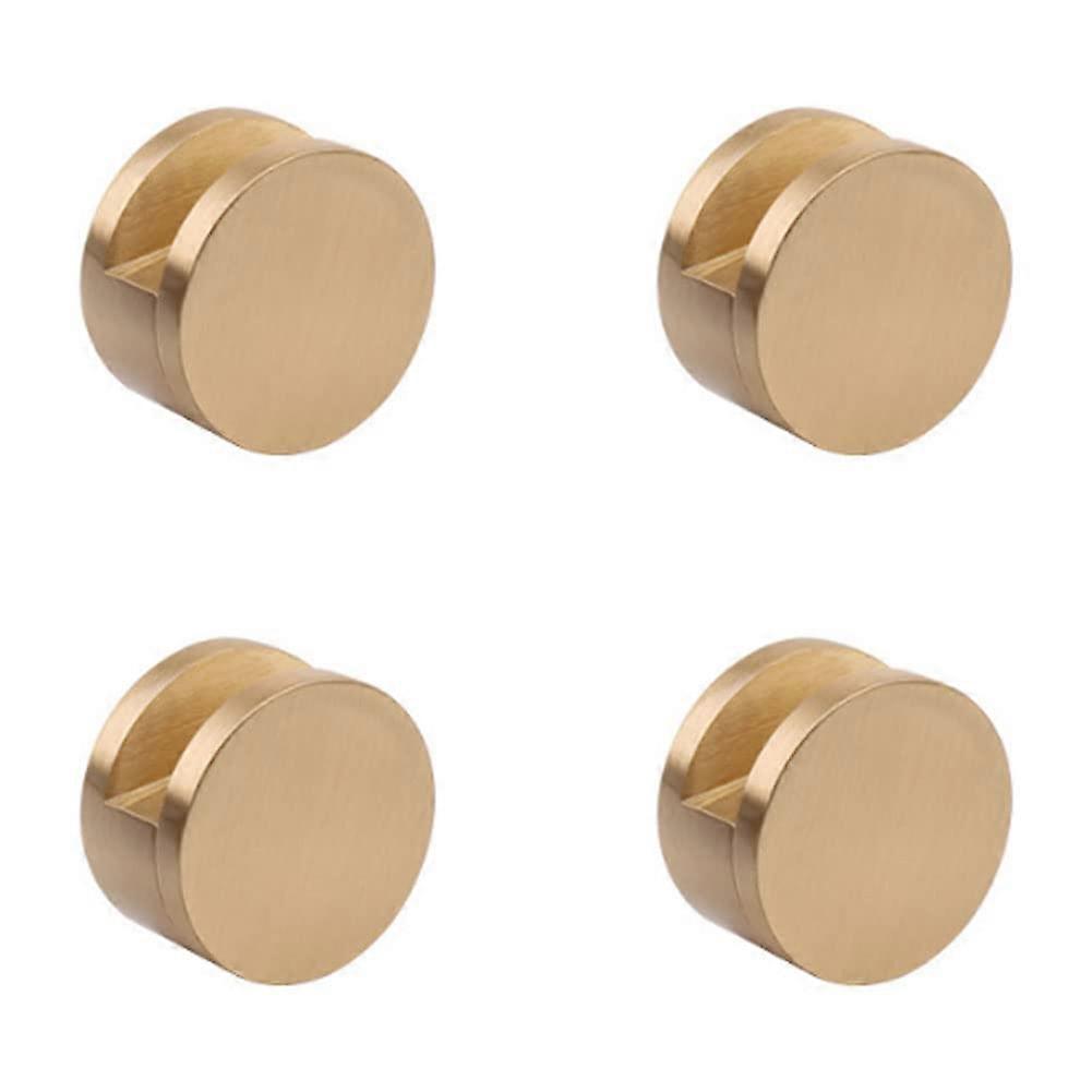 Mirror Clips Bathroom Mirror Brackets Gold Brass Holder Set RustResistant Easy Install 4pcs