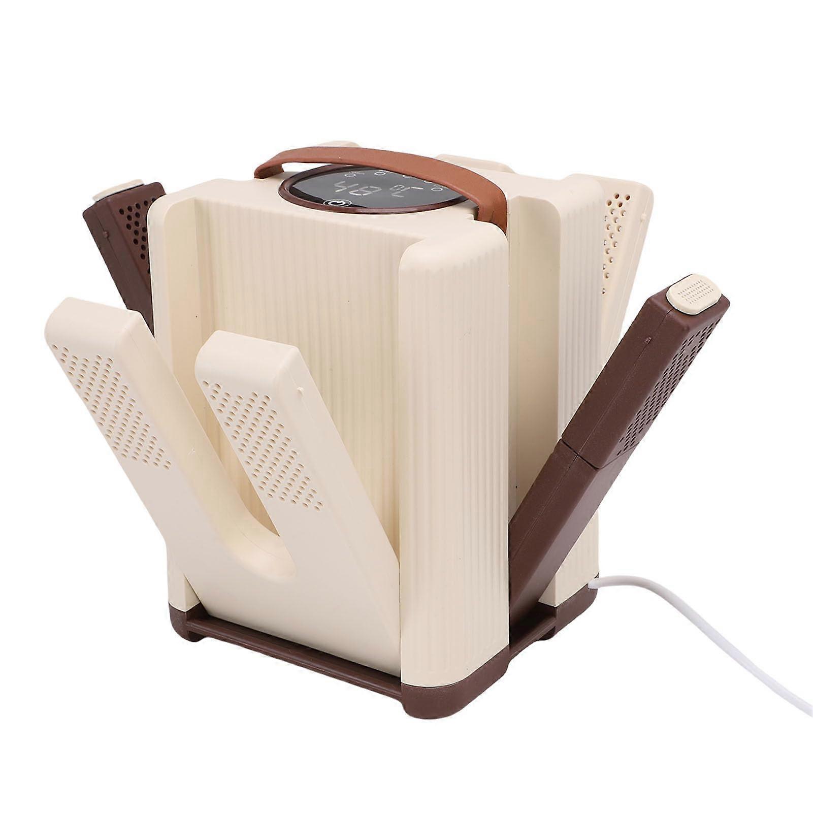 Boot Dryer Electric 6Arm Foldable Shoe and Glove Warmer with Timer for Quick MultiPair Drying