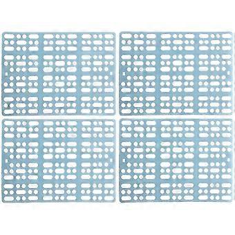 4Pcs Comfortable Rabbit Foot Pads Hallow out Plastic Bunny Cage Mats for Pet