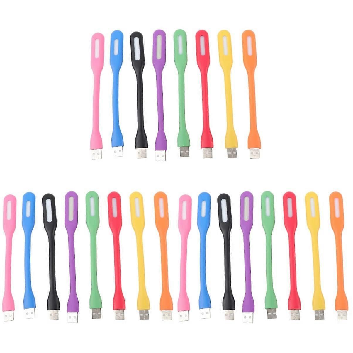 USB LED Laptop Light Mini Flexible Keyboard Lamp MultiColor Portable Reading Light 3pcs