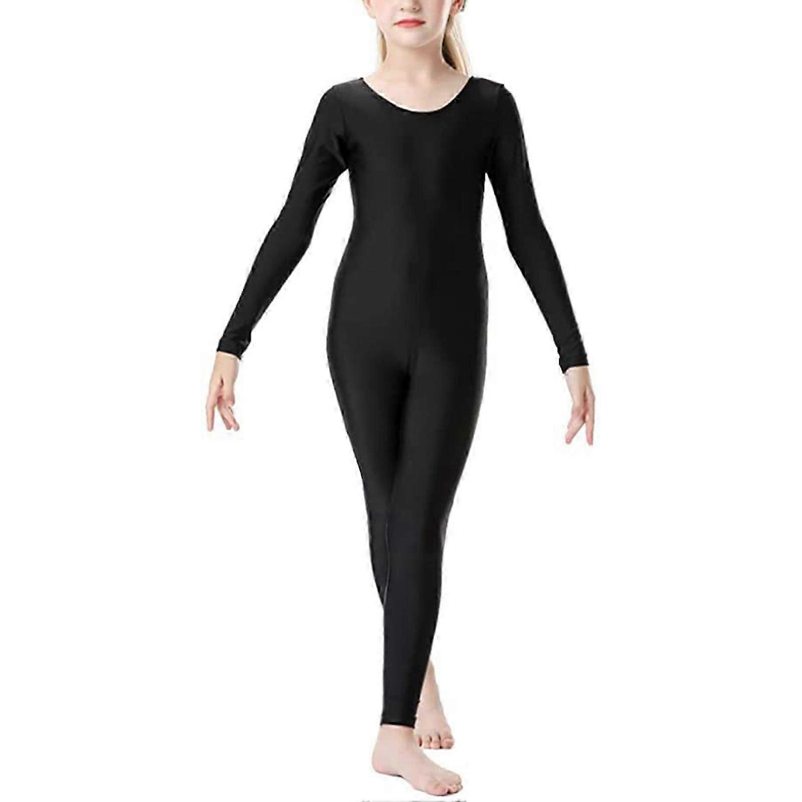 Girls Long Sleeve Leotard Maximum-Modesty Coverage for Ballet