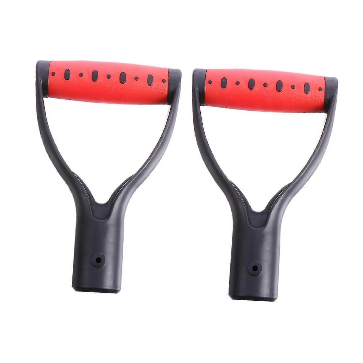Shovel Replacement Handle 2pcs Ergonomic DShaped Grip for Garden Tools Snow and Digging Tasks