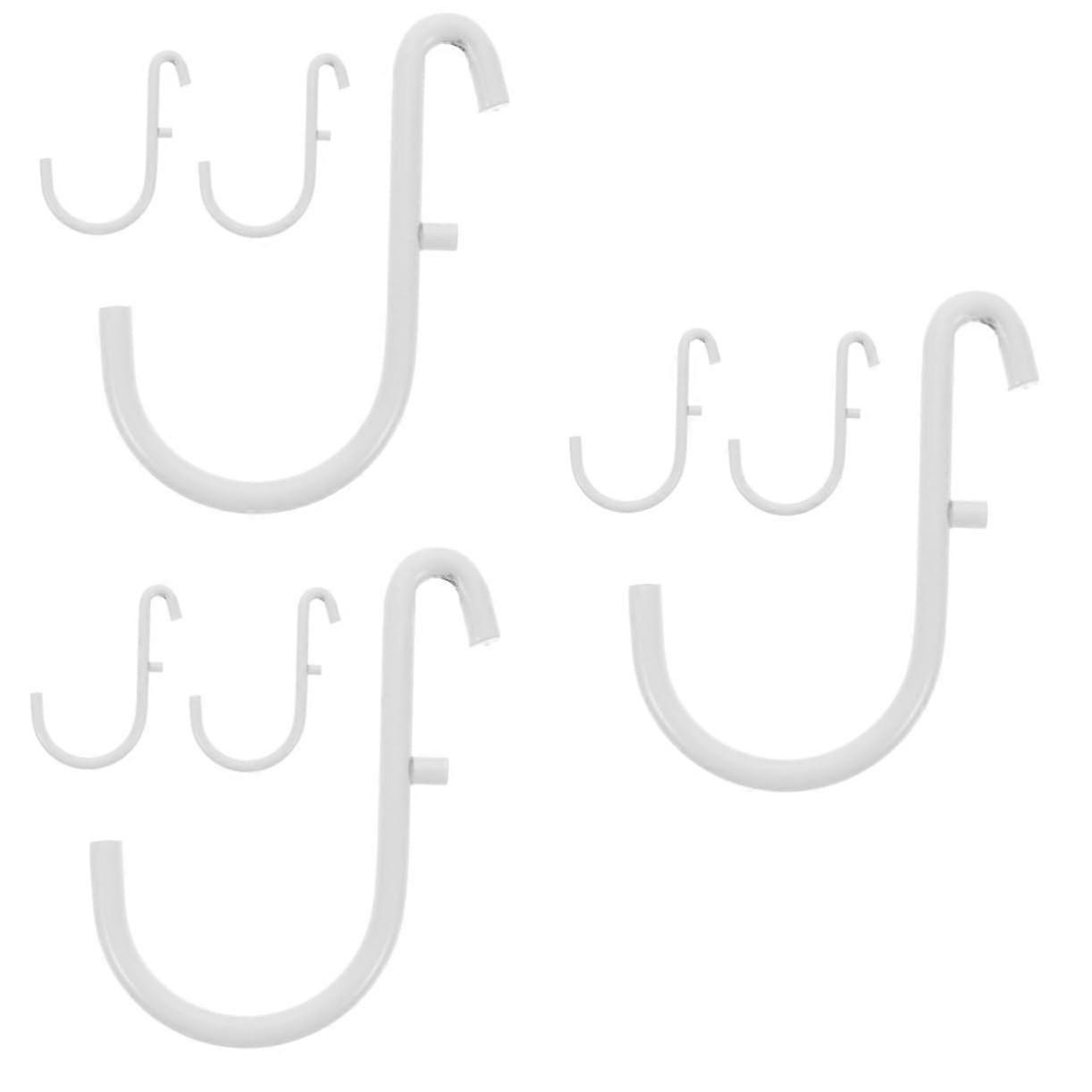 9pcs Stainless Steel Pegboard Hooks J Shape Organizer for Garage Kitchen Storage Tools