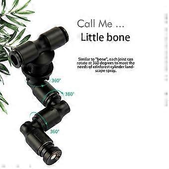 Sistema de resfriamento para aquários e animais aquáticos MIUS 2X Reptiles Fogger Mist Sprinkler Rainforest Tank com ajuste de 360°