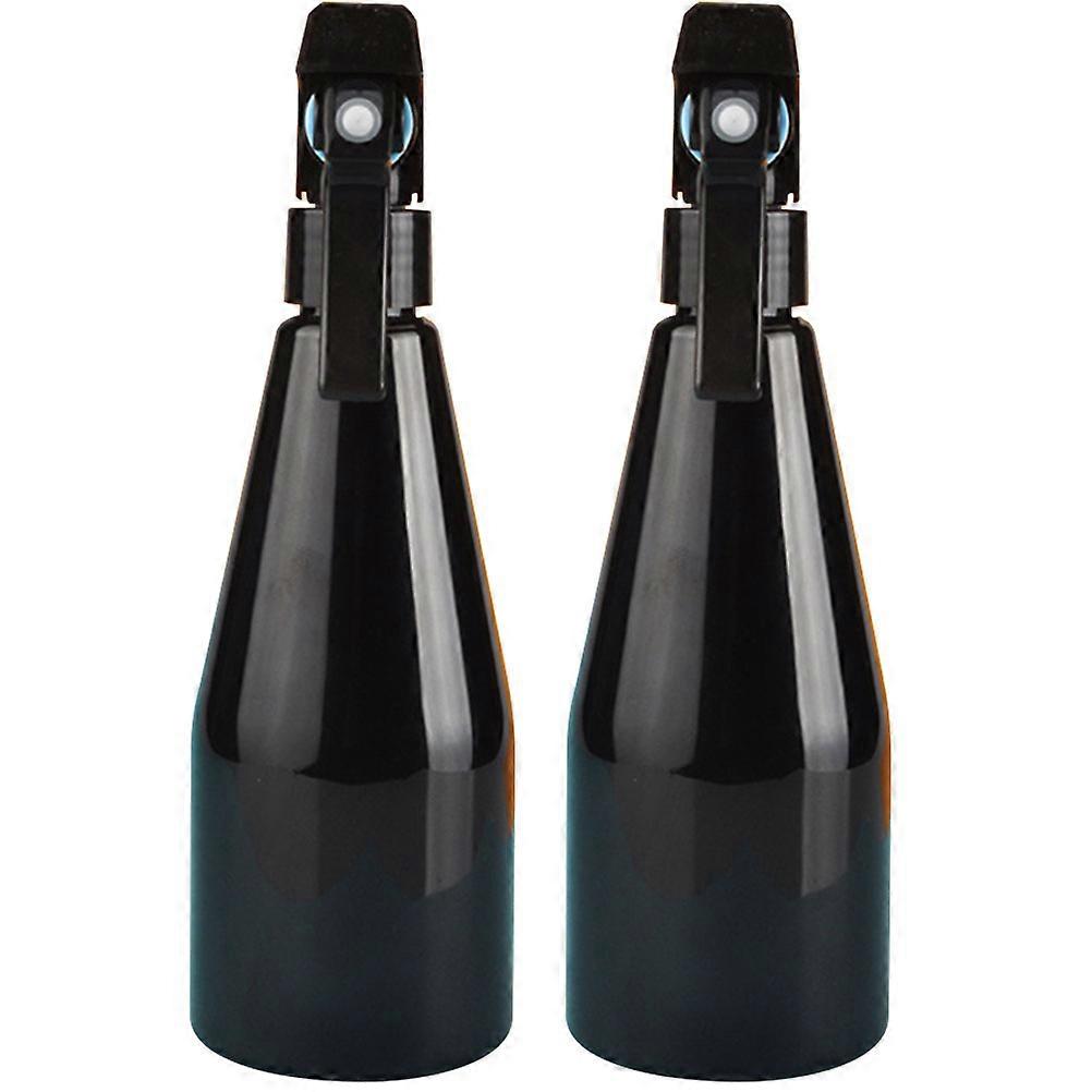 Spray Bottle Plastic Water Sprayer for Storage 2Pcs Black Reusable Mist Dispenser