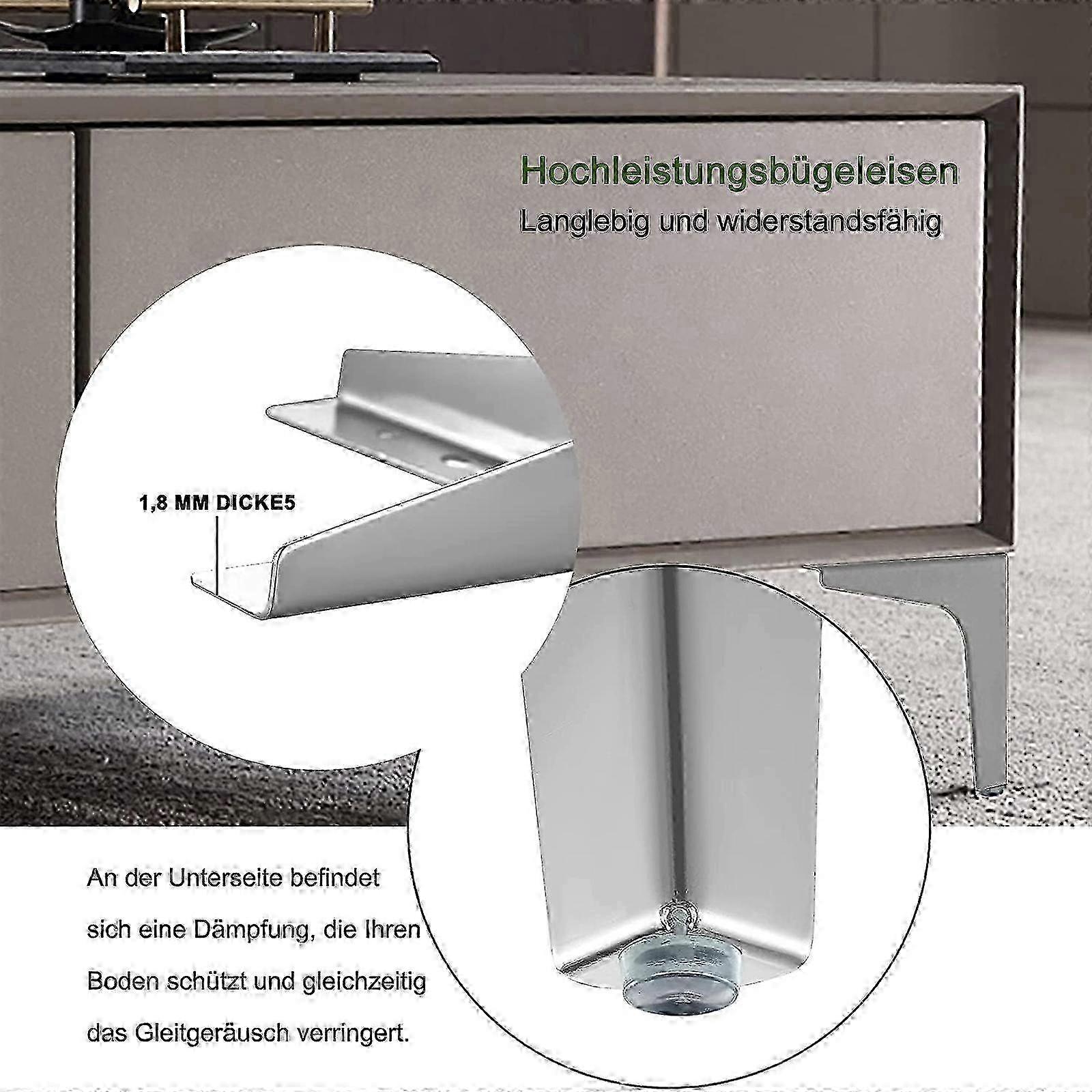 2026 Modern Silver 17cm Sofa Support Legs Set