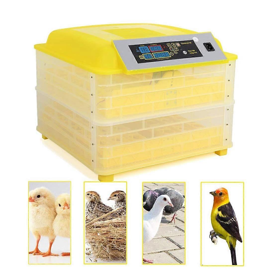 Automatic Egg Incubator 96 Eggs with LED Display and Temperature Humidity Control for Poultry