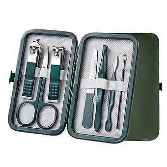 Nail Clippers Set 7 Piece Stainless Steel Manicure Pedicure Kit with Compact Travel Case