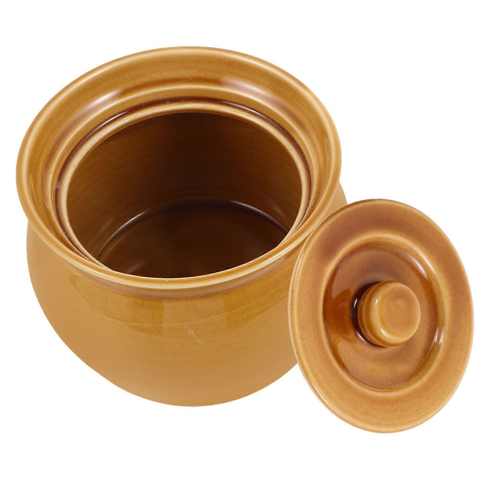 Ceramic Stew Pot Small Ceramic Stew Pot with Lid for Kitchen Use