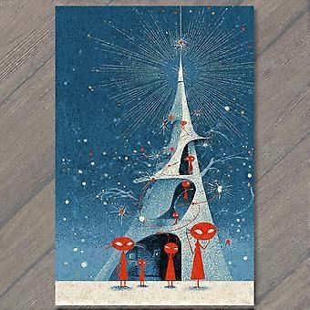 Alien Family Weihnachtsbaum-Puzzlespiel für Erwachsene und Kinder S0310