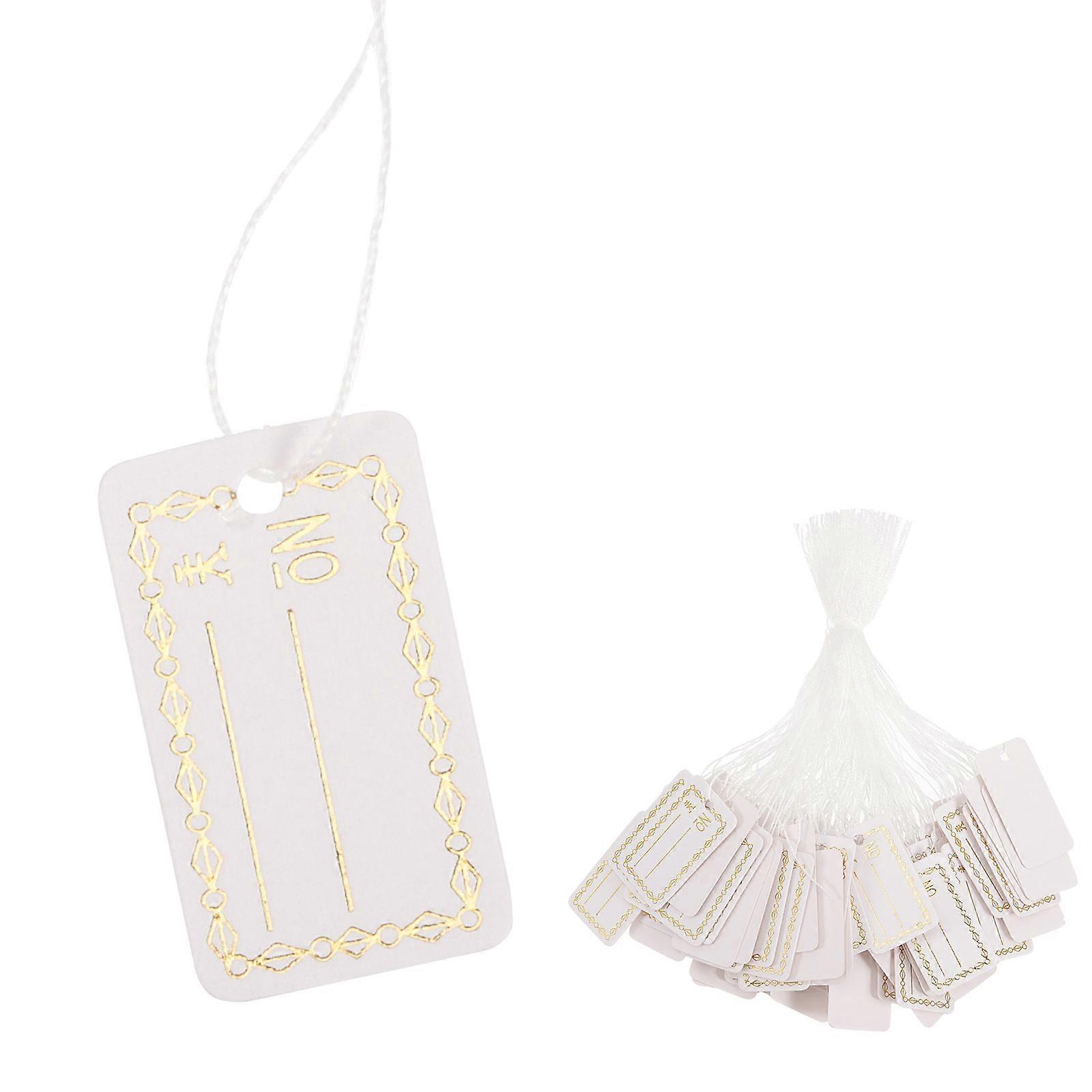 Trinkets Tags Writable Labels for Decoration 1000Pcs with String