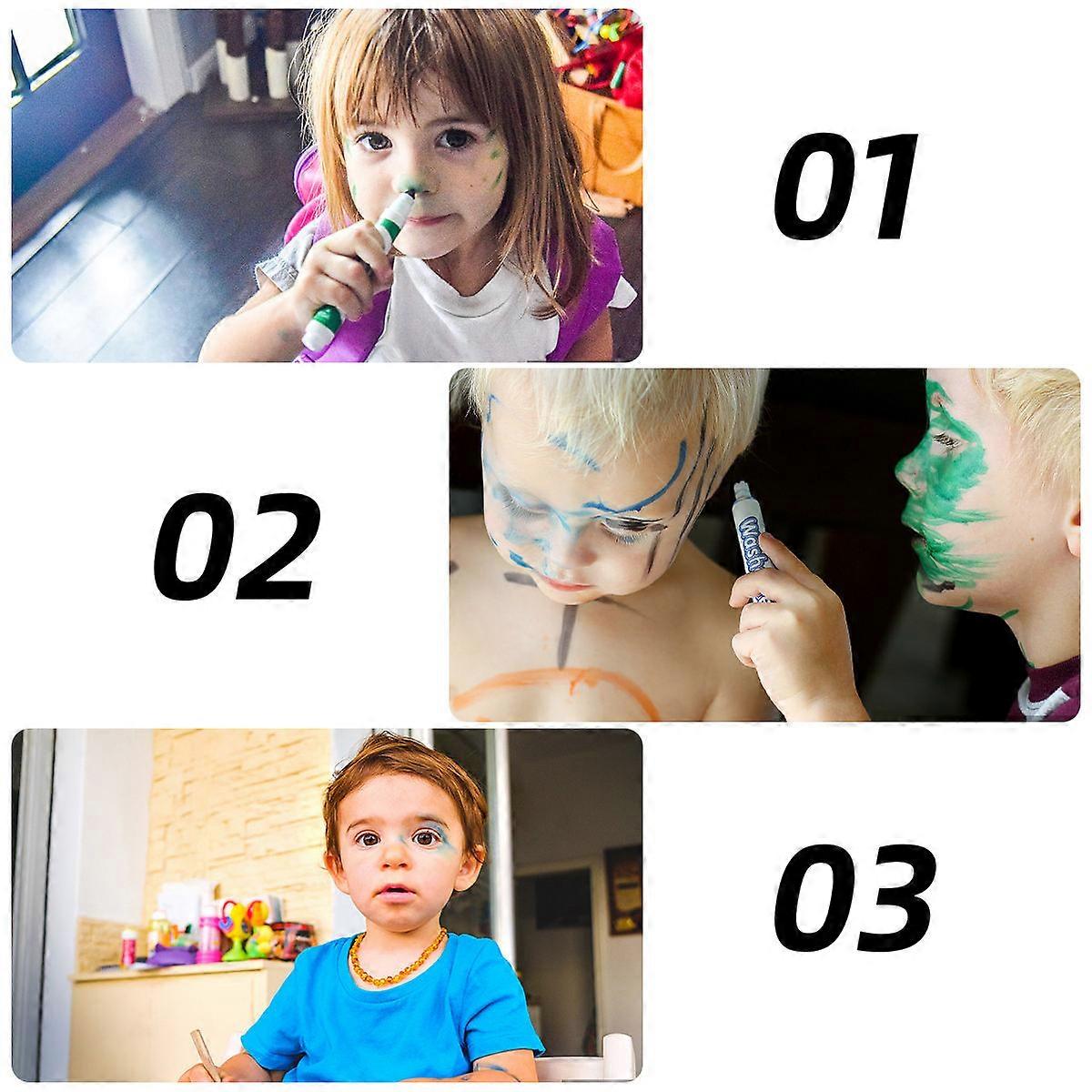 Face for Safe Body Painting 6Pcs Assorted